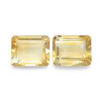 6.15 Ct.Tw. Emerald Cut Citrine Pair