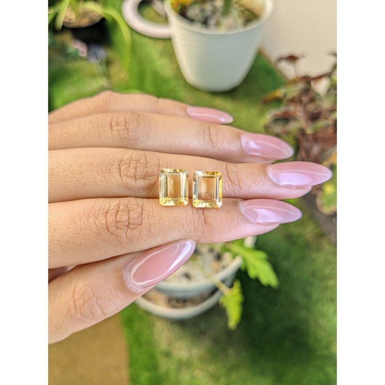 6.15 Ct.Tw. Citrine Pair from Brazil