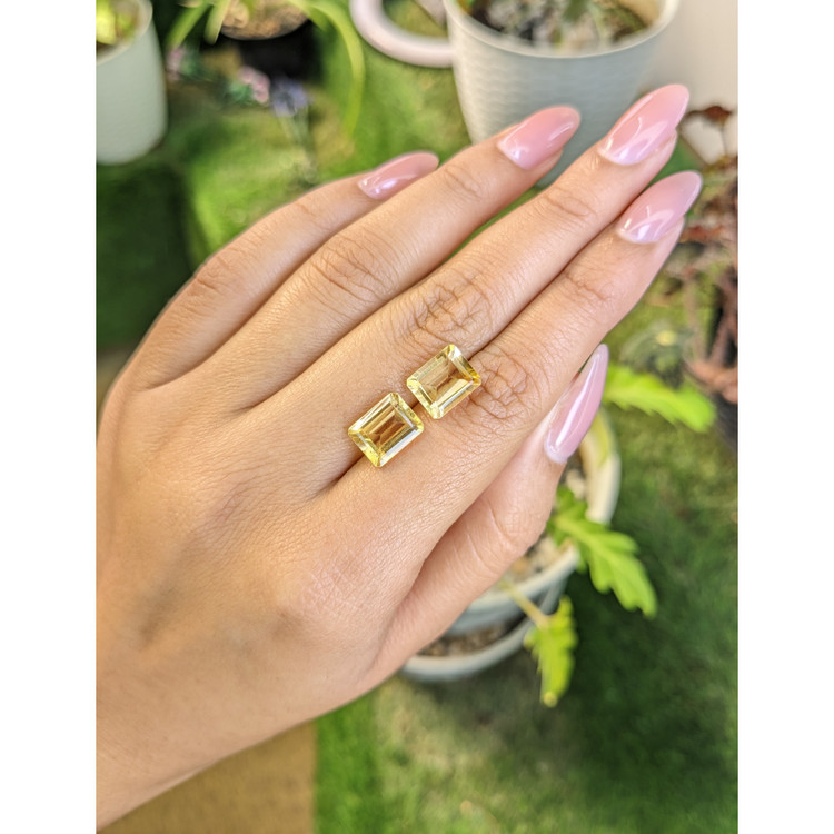 6.15 Ct.Tw. Citrine Pair from Brazil