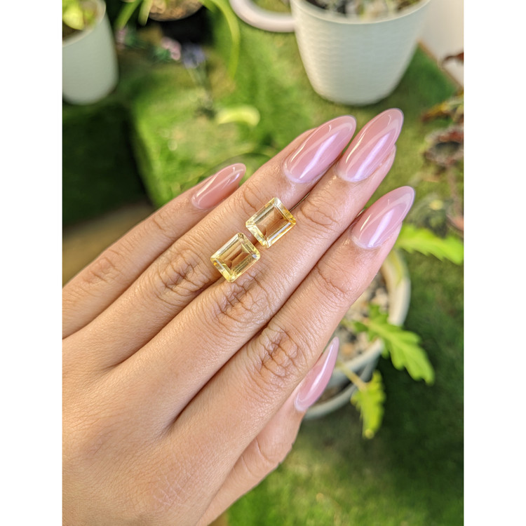 6.15 Ct.Tw. Citrine Pair from Brazil