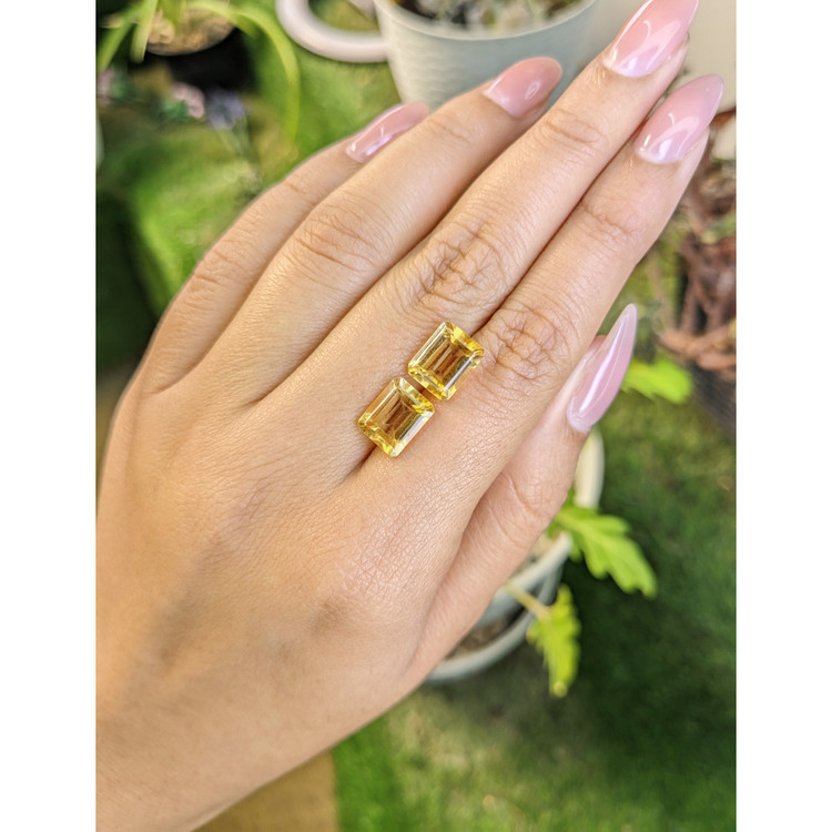 5.93 Ct.Tw. Citrine Pair from Brazil