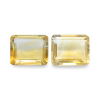 5.46 Ct.Tw. Emerald Cut Citrine Pair