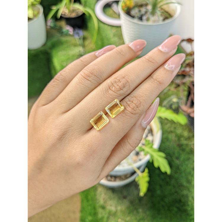 5.46 Ct.Tw. Citrine Pair from Brazil