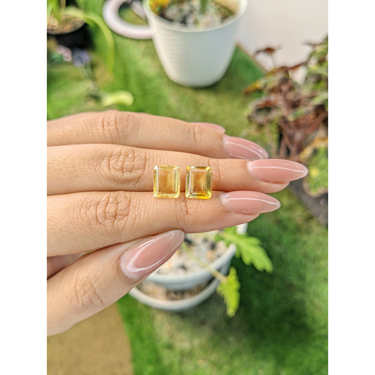 5.46 Ct.Tw. Citrine Pair from Brazil