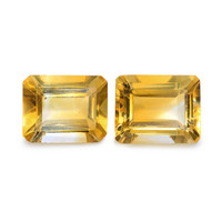6.00 Ct.Tw. Emerald Cut Citrine Pair