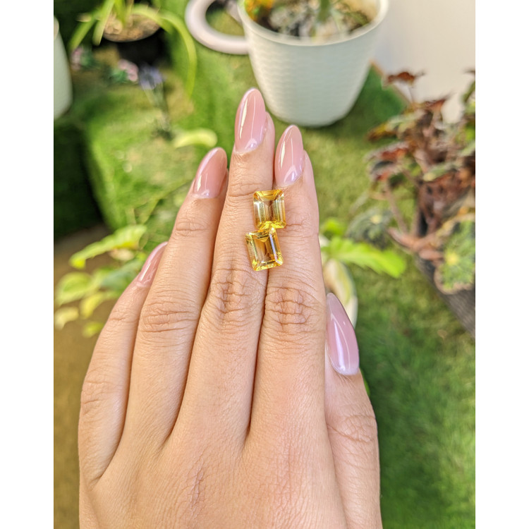 6.00 Ct.Tw. Citrine Pair from Brazil