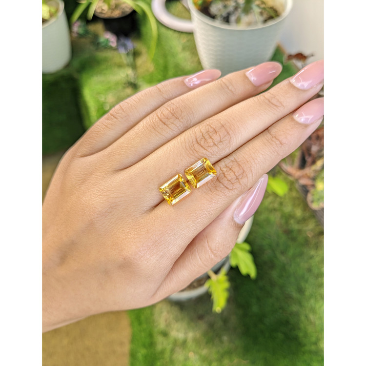 6.00 Ct.Tw. Citrine Pair from Brazil