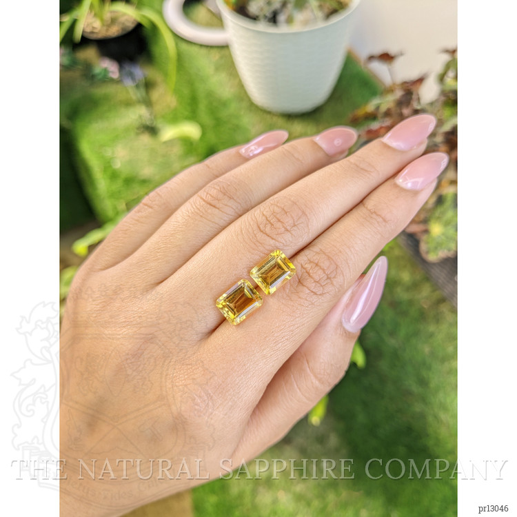 6.18 Ct.Tw. Citrine Pair from Brazil