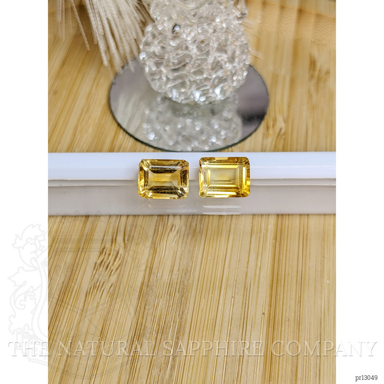 6.74 Ct.Tw. Citrine Pair from Brazil