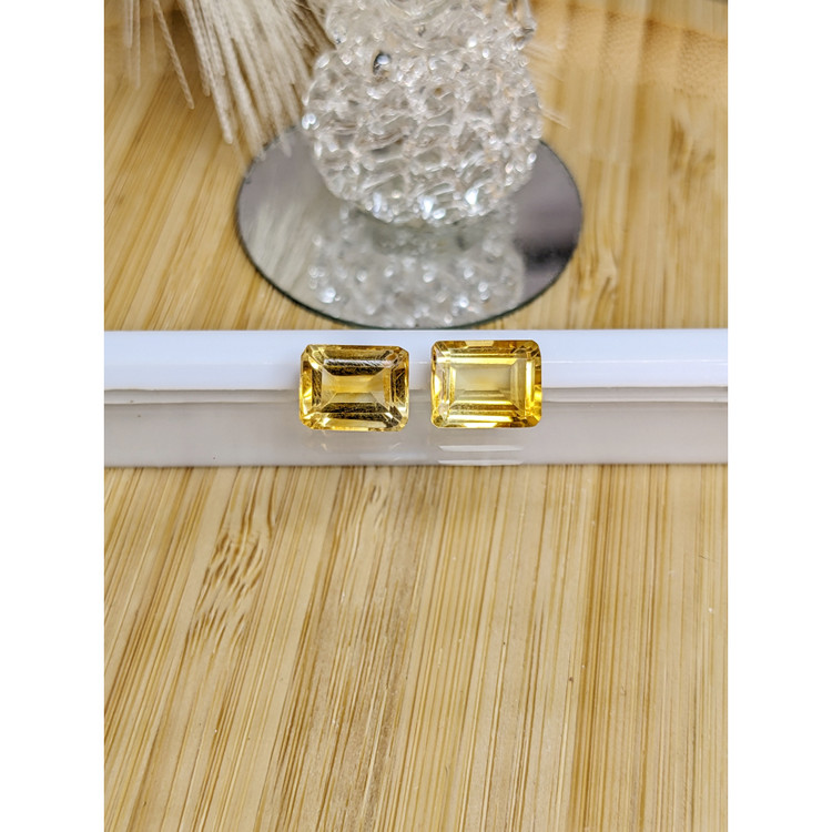 6.74 Ct.Tw. Citrine Pair from Brazil