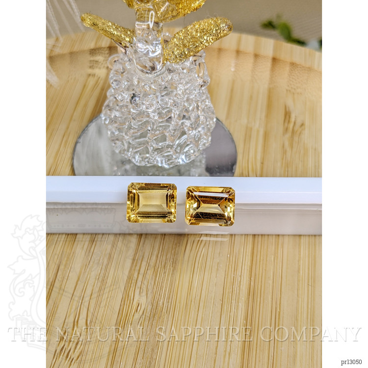 6.97 Ct.Tw. Citrine Pair from Brazil