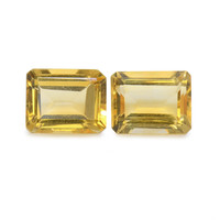 6.04 Ct.Tw. Emerald Cut Citrine Pair