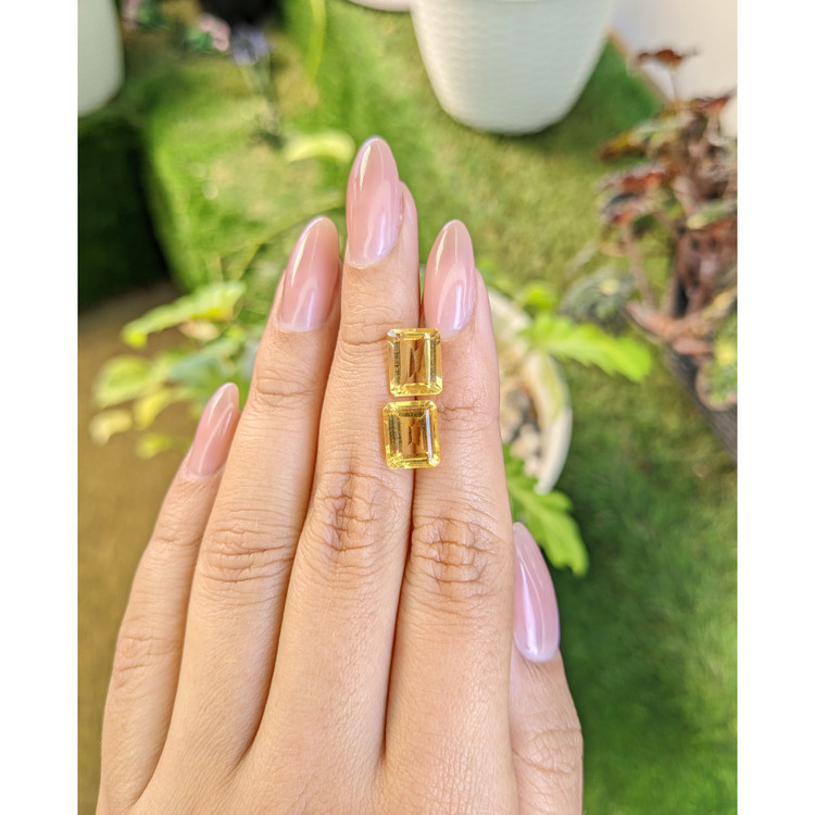 6.04 Ct.Tw. Citrine Pair from Brazil