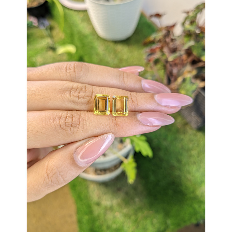 6.04 Ct.Tw. Citrine Pair from Brazil