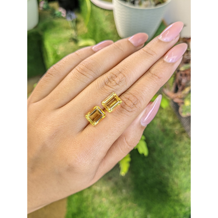 6.04 Ct.Tw. Citrine Pair from Brazil