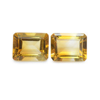 5.77 Ct.Tw. Emerald Cut Citrine Pair