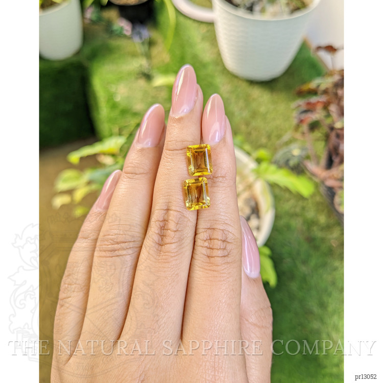 5.77 Ct.Tw. Citrine Pair from Brazil