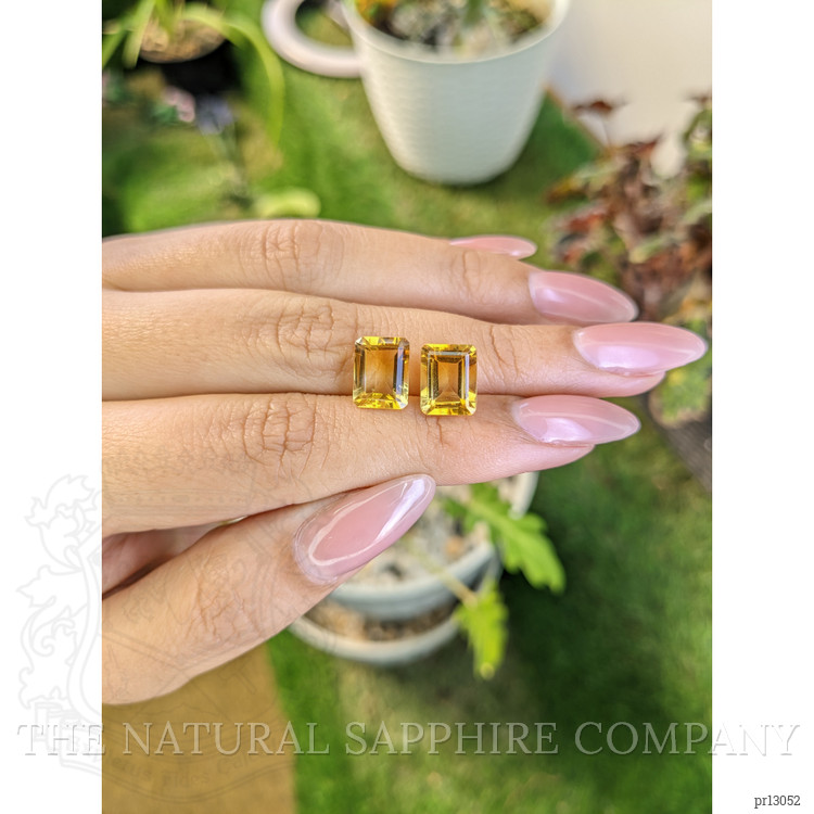 5.77 Ct.Tw. Citrine Pair from Brazil