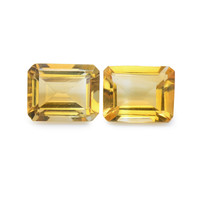 5.17 Ct.Tw. Emerald Cut Citrine Pair