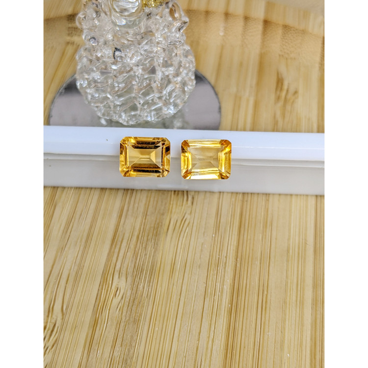 5.17 Ct.Tw. Citrine Pair from Brazil