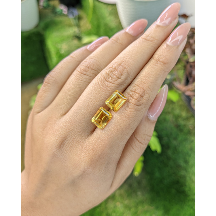 5.17 Ct.Tw. Citrine Pair from Brazil