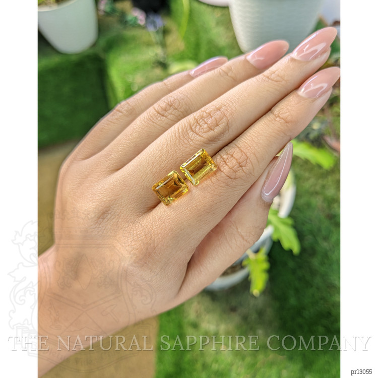 7.11 Ct.Tw. Citrine Pair from Brazil