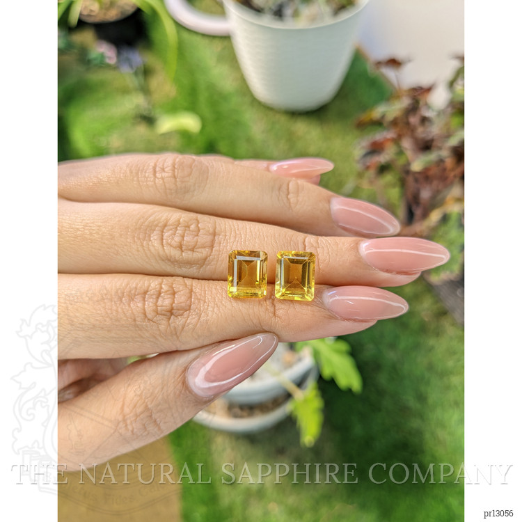 7.63 Ct.Tw. Citrine Pair from Brazil