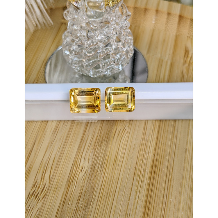 6.08 Ct.Tw. Citrine Pair from Brazil