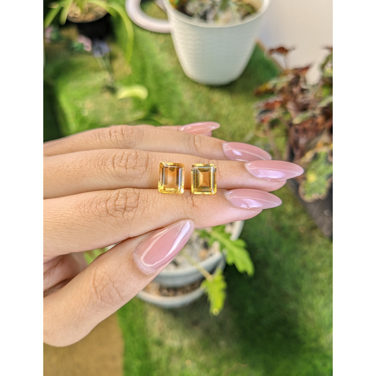 6.08 Ct.Tw. Citrine Pair from Brazil