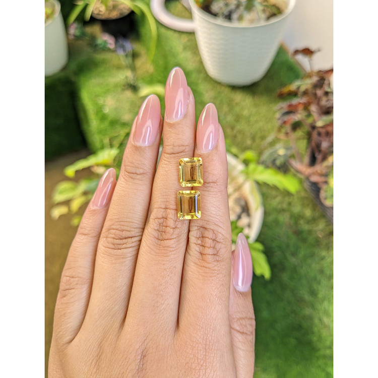 6.11 Ct.Tw. Citrine Pair from Brazil