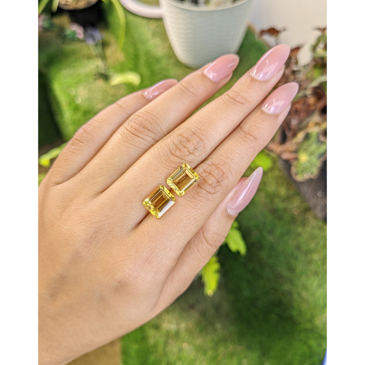 6.11 Ct.Tw. Citrine Pair from Brazil