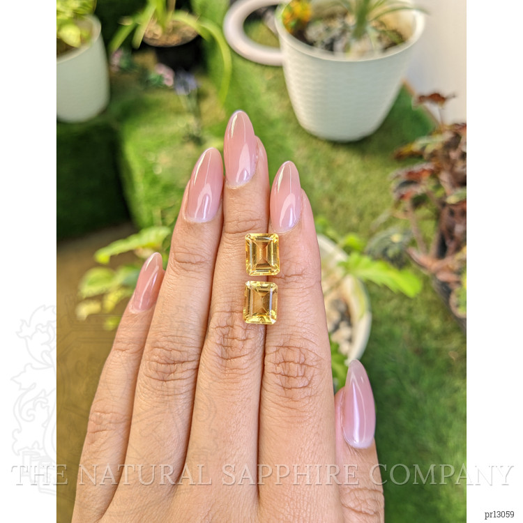 6.98 Ct.Tw. Citrine Pair from Brazil