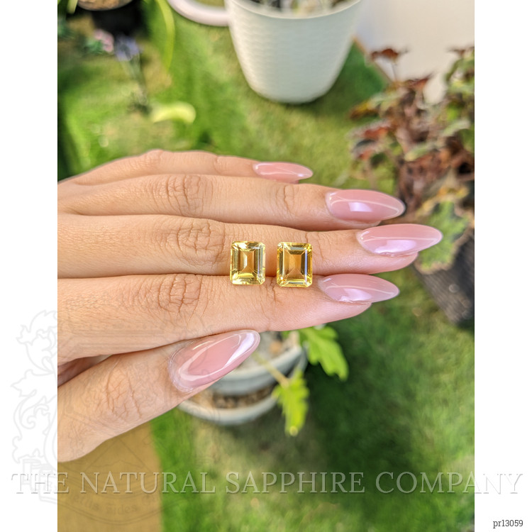 6.98 Ct.Tw. Citrine Pair from Brazil