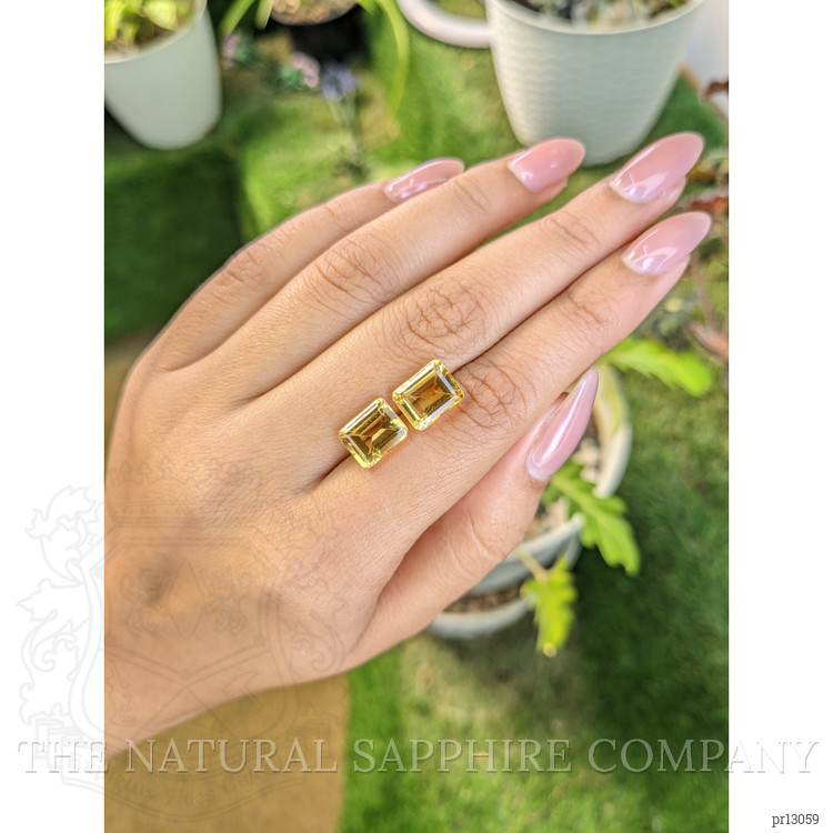 6.98 Ct.Tw. Citrine Pair from Brazil
