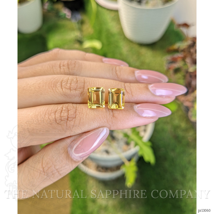 6.70 Ct.Tw. Citrine Pair from Brazil