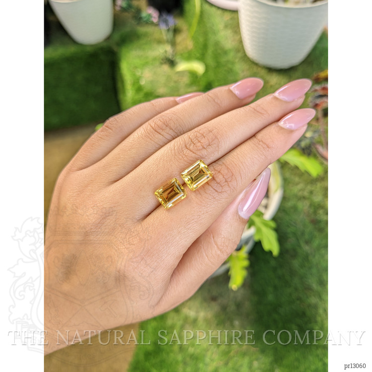 6.70 Ct.Tw. Citrine Pair from Brazil