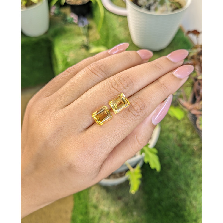 7.05 Ct.Tw. Citrine Pair from Brazil