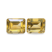 7.99 Ct.Tw. Emerald Cut Citrine Pair
