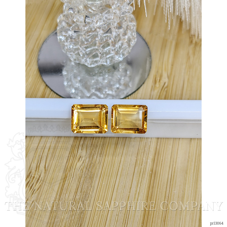 6.09 Ct.Tw. Citrine Pair from Brazil