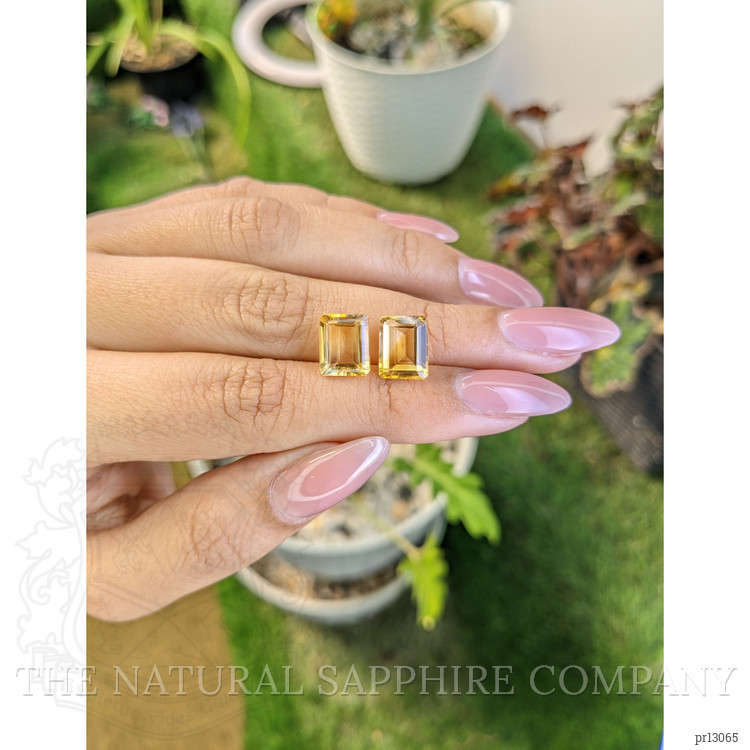 6.39 Ct.Tw. Citrine Pair from Brazil