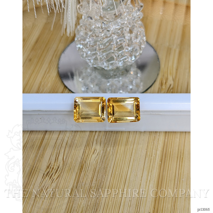 6.39 Ct.Tw. Citrine Pair from Brazil