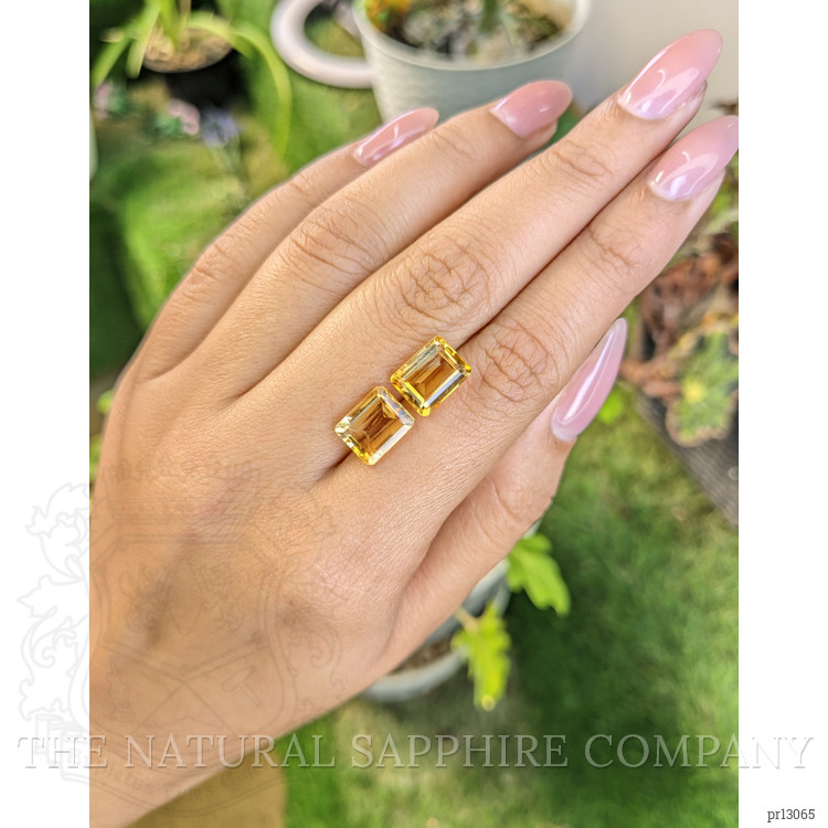 6.39 Ct.Tw. Citrine Pair from Brazil