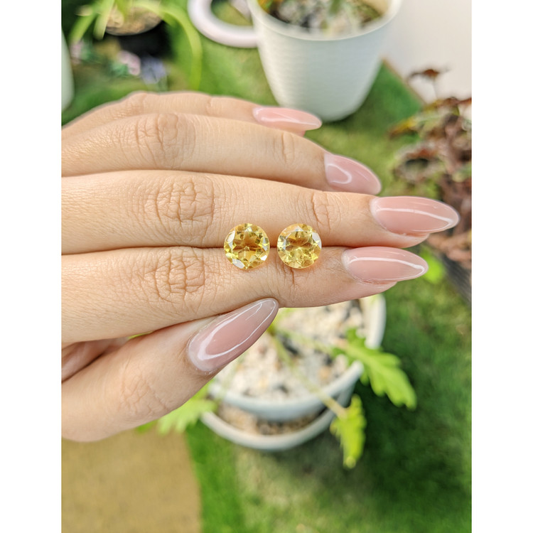 4.83 Ct.Tw. Citrine Pair from Brazil