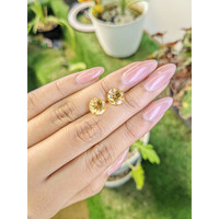 4.81 Ct.Tw.Total Carat Weight Citrine Pair from Brazil Life Style