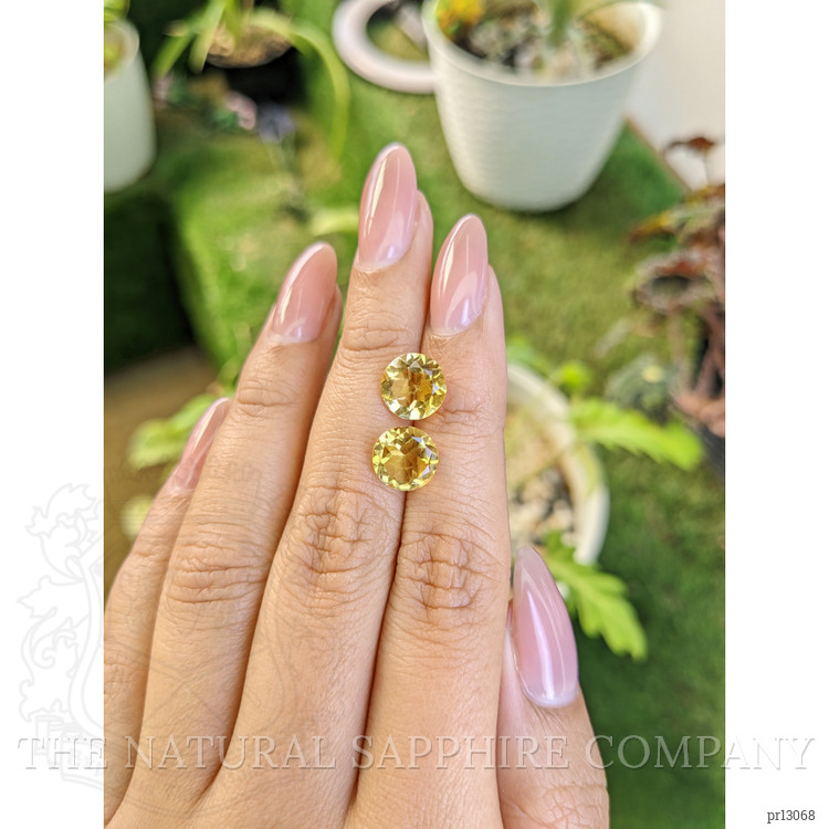 4.31 Ct.Tw. Citrine Pair from Brazil