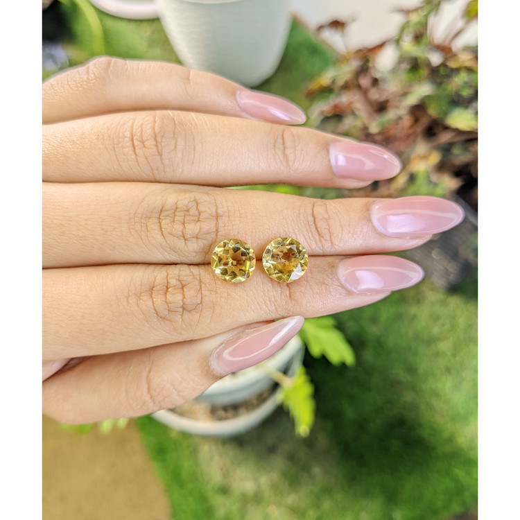 4.31 Ct.Tw. Citrine Pair from Brazil