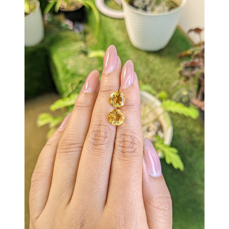 5.29 Ct.Tw. Citrine Pair from Brazil