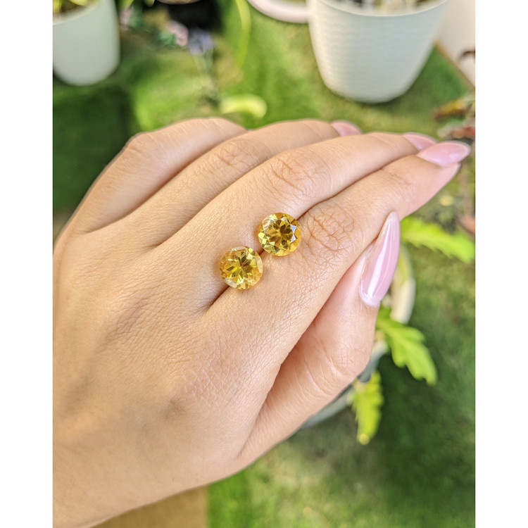 5.29 Ct.Tw. Citrine Pair from Brazil