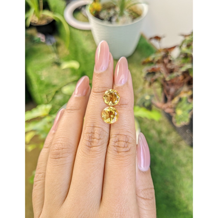 5.32 Ct.Tw. Citrine Pair from Brazil