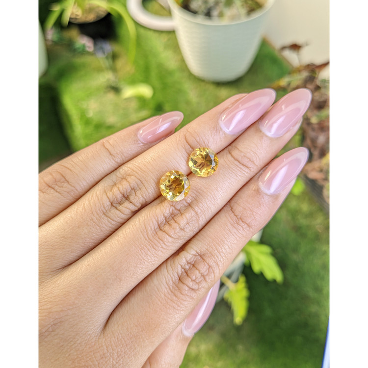 5.06 Ct.Tw. Citrine Pair from Brazil